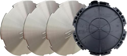 Silver Wheel Center Cap Hub Cap 9594519#9595216 for Yukon Denali Sierra Savana 2003-2007 Brushed G216/G519 4Pcs