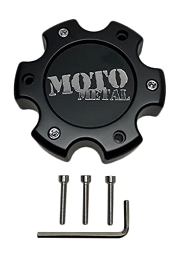 Moto Metal Cap Chrome 6X135 - Red Oval Logo - 845L140-2