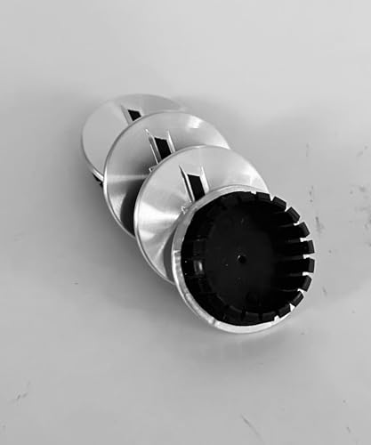 4X Wheel Hub Cap #9594156, 9593169, 9597550, 9595157 Silver Center Cap 58mm/2.25'' for Camaro, Equinox, Impala,Malibu, Trax,C
