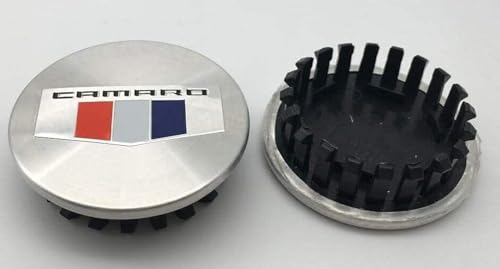 4pcs Racing Flag Camaro 2016-2018 Hub Cap Set (18" or 19") Black Brushed Stainle