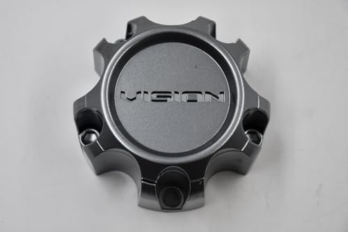1PC Grey Wheel Center Cap Hub Cover for Vision 353 TurbineWheels C353GM-65V 5x4.5 5x5