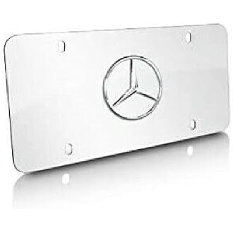 Stainless Steel License Plate Tag for Car (Black for MercedesBenz)