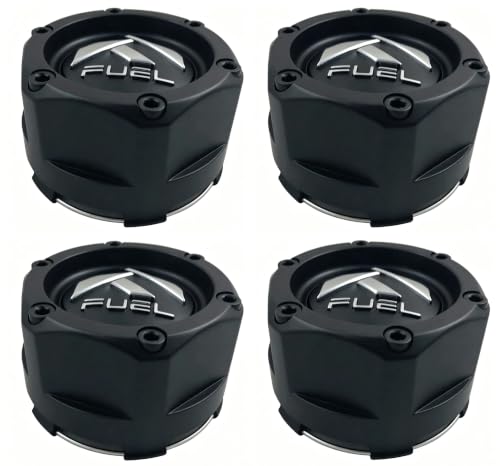 Wheel Center Cap Hub Cap for Fuel Wheel 1003-48 MB Matte Black 4Pcs
