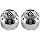 Wheel Center Cap for XD Series 464K98 Chrome Finish 2PCS