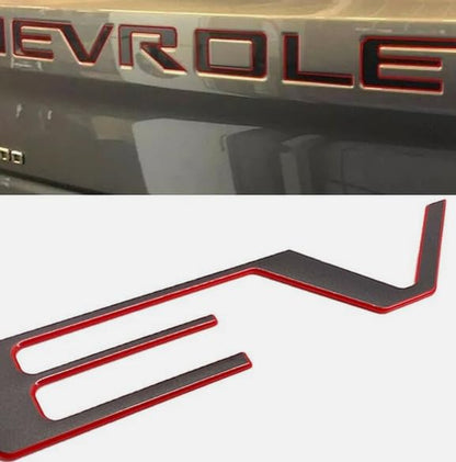 3D Thick Tailgate Insert Letters Silverado Emblem Badge Nameplate 2019-2024