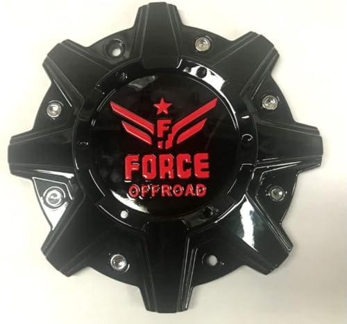 MUYQAVMZD 1Pc Custom Car Wheel Hub Caps, Rim Center Caps for Force Off Road C-a13 C-551-1 1630L212 Red wheel center cap