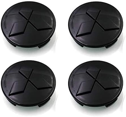Glossy Black M060-B Wheel Rim Center Hub Cap 60mm/2.25'' Compatible with Mitsubi