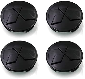 Glossy Black M060-B Wheel Rim Center Hub Cap 60mm/2.25'' Compatible with Mitsubi
