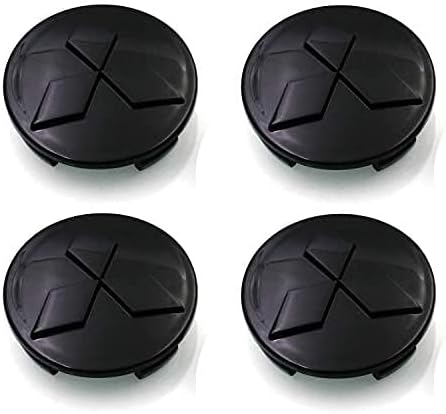 Glossy Black M060-B Wheel Rim Center Hub Cap 60mm/2.25'' Compatible with Mitsubi