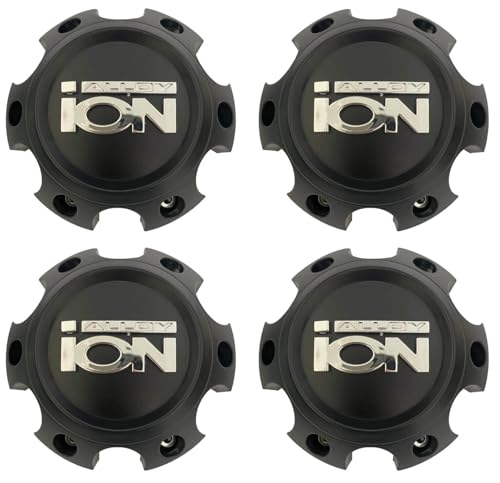 4Pc Wheel Center Cap ION Alloy C10134MB05 C824202 C10134MB05 Hub Cap Matte Black