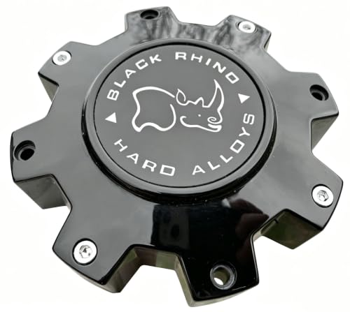 Gloss Black Rhino Wheel Center Cap M-916 BK01 Hard Alloys PSCO288165B Hub Cap,1PC