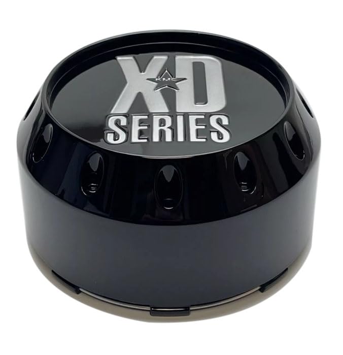 1Pc Whee Center Cap XD Series Chrome Snap in Wheel Center Cap 464K131-2 Black