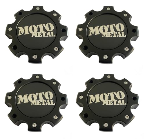 4Pcs for Moto Metal 845L170 Matte Black Wheel Center Cap Hub Caps