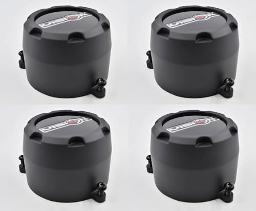 Wheel Center Hub Cap Vision 398 Manx C398MB-8V Wheels Matte Black 4pc