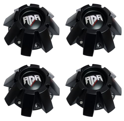 Wheel RDR Center Hub Cap CBRD1 CBRD1-2P Matte Black 4pc