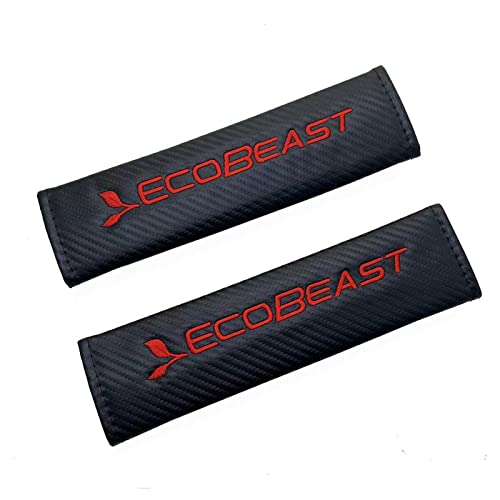 WRECTFCXB Car Seat Belt Pads Cover Ecobeast Shoulder Pad Cushion Inserts Strap Covers Protector,2 Pack,