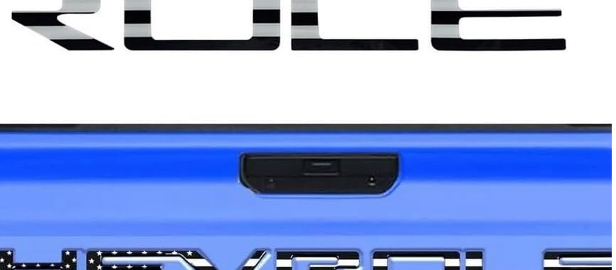 3D Thick Tailgate Insert Letters Silverado Emblem Badge Nameplate 2019-2024