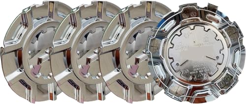 Chrome Wheel Center Hub Cap 22871243 for Silverado1500 High Country 10 Spoke 20 Rim 2014-2018 CV243 4Pcs