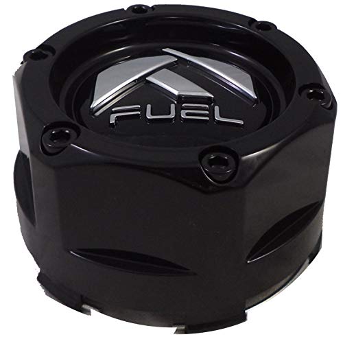 Fuel Wheels Gloss Black Wheel Center Caps Set of 2# 1003-48b