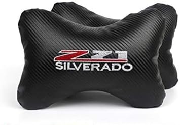 Car 2Pcs Leather Sport Car Seat for Silverado Z71 Off Road Pillow for Travel Nec