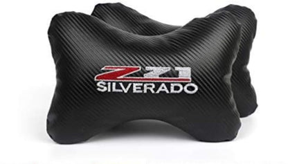 Car 2Pcs Leather Sport Car Seat for Silverado Z71 Off Road Pillow for Travel Nec