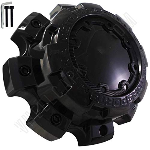Kune New Glossy Black Ultra Motorsports Fast HD Serie Wheel Center Hub Cap # A89-9879B C800806 with Screws (1)