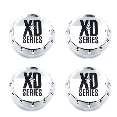 4 Pack KMC XD Series 464K131-2 8 Lug Chrome Wheel Center Cap