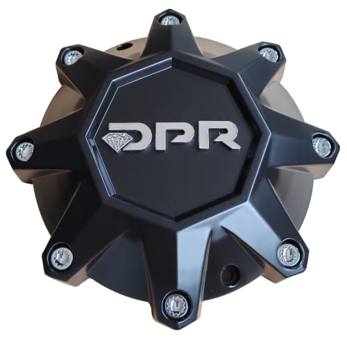 Matte Black Wheel Center Cap DPR-8 DPR Hub Cap LG1401-10, 1PC