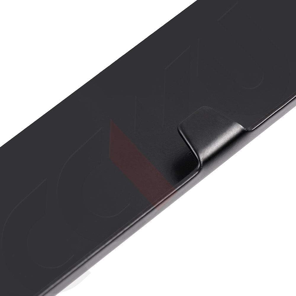 2pcs Car FR-S License Plate Frame Cover Holder Porotector Black Stainless Steel