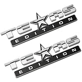Set of 3 Texas Edition Side Tailgate Badge Emblem NamePlate for GMC Sierra Chevy
