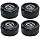 Matte Black Wheel Center Cap for Fuel 1003-42 4PCS