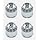 Wheel Center Cap for XD Series 464K75 Chrome Finish 4PCS