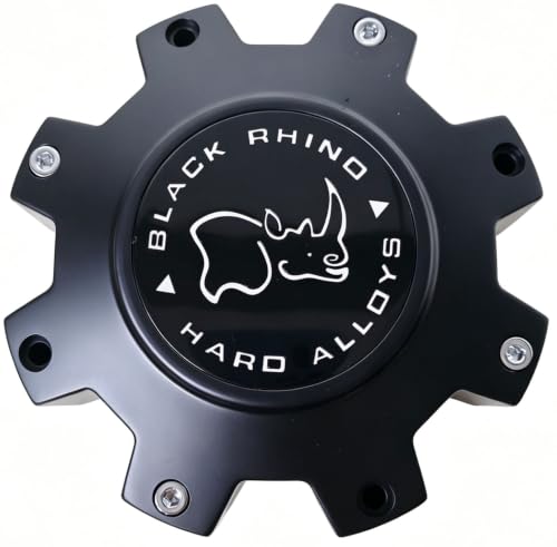Matte Black Rhino Wheel Center Cap M-916 BK04 Hard Alloys PSCO288165B Hub Cap,1PC