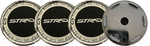 Chrome Wheel Center Cap C-STRA-2 C-1087-4 - Strada Hub Cap 4PC