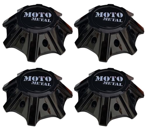 Gross Black Moto Custom Wheel Center CapT142L215-H48 4PCS