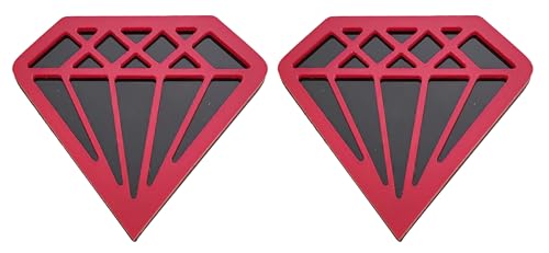 Diamond Emblem Badge, Custom 3D Exterior Automotive Accessories, Universal Fit for Car, Truck, SUV 3x2.8 inch (Set of 2)