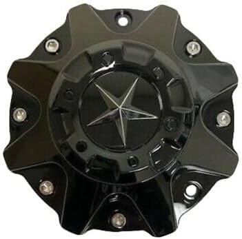 1pc Glossy Black Wheel Center Cap Hub Cap ER038 ForDFD Wheels Texas Lone Star ER