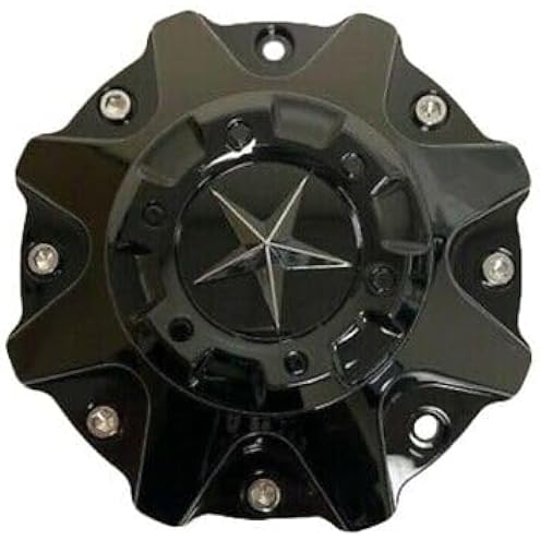 4pcs Glossy Black Wheel Center Cap Hub Cap ER038 ForDFD Wheels Texas Lone Star