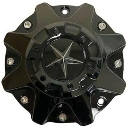 4pcs Glossy Black Wheel Center Cap Hub Cap ER038 ForDFD Wheels Texas Lone Star