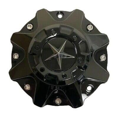 1pc Glossy Black Wheel Center Cap Hub Cap ER038 ForDFD Wheels Texas Lone Star ER