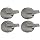 Chrome Wheel Center Cap Silver for Hummer H3 2006-2010 Hub Cap 9597233#9594964 4PCS