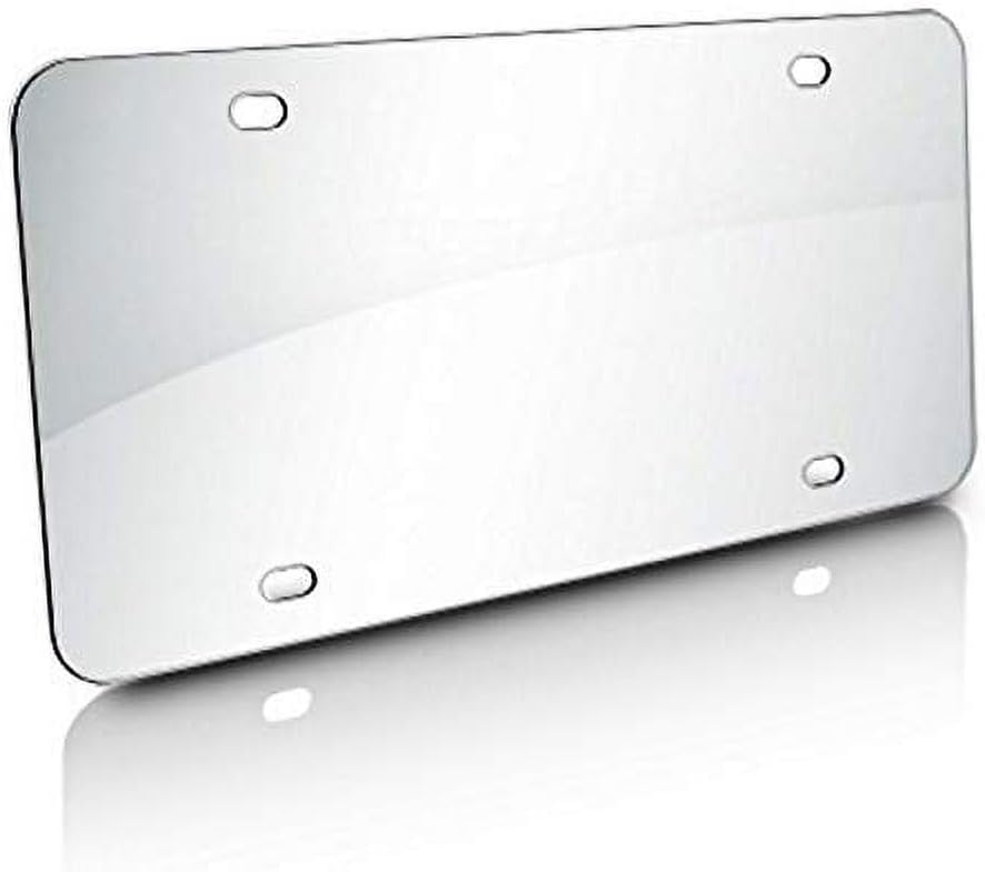 Stainless Steel License Plate Tag for Car (Chrome for MercedesBenz)
