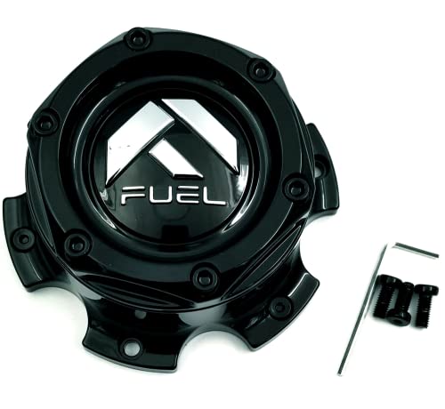 Fuel Offroad 2 PIECE GL-BLK CAP(6X135 LRGBORE)BLK RIVETS - 1004-37GB