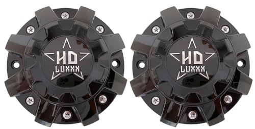 2Pcs Wheel Center Cap Hub Cap 727L215 Black C-A37 for HD