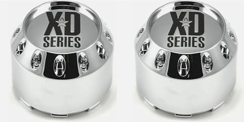 2Pcs Wheel Center Cap ForXD Series Chrome Snap in Wheel Hub Cap 464K98 1405-22 Silver