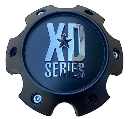 Wheel Hub Cap KMC XD Satin Black 6 Lug Bolt On XD820/XD835 Wheel Center Cap 1079