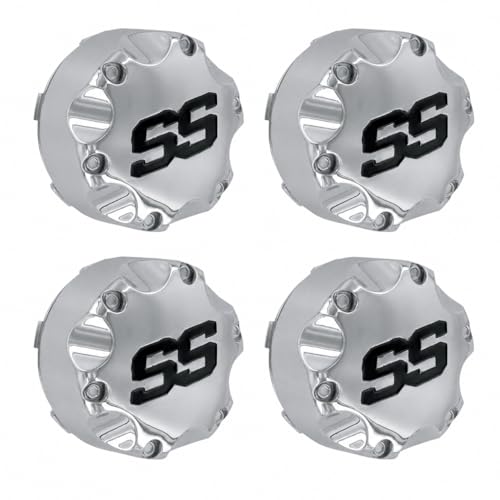 4PCS Chrome Wheel Center Cap Hub Cover for ITP ATV/UTV Wheel SS-Alloy 4/110/115 (P110SS)