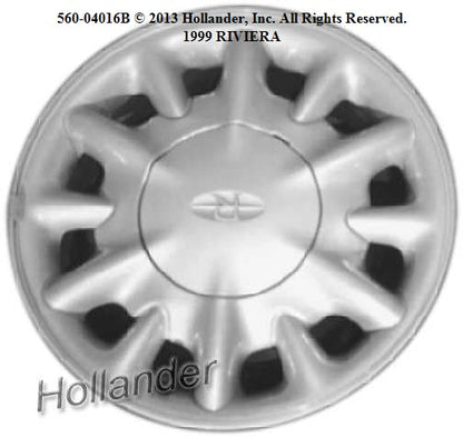 Silver Wheel Rim Center Cap Hub Cover 25602312 560-04016B for Buick Riviera 16" 1995-1999 1pc