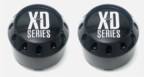 2Pcs Wheel Center Cap for XD Series Snap in Wheel Hub Cap 464K98 LG1405-22 Black