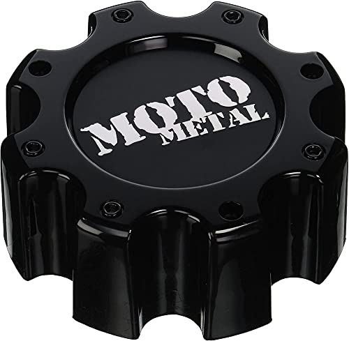 Moto Metal Cap Gloss Black 8 Lug - MO909B8165B